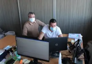Serge et Eric, à l'agence Adheo de Commercy en Meuse