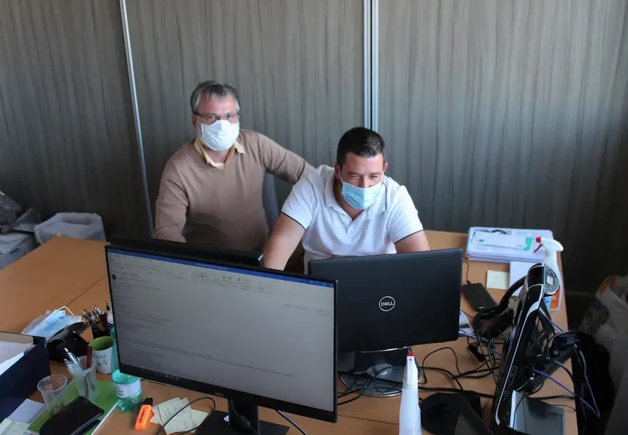 Serge et Eric, à l'agence Adheo de Commercy en Meuse